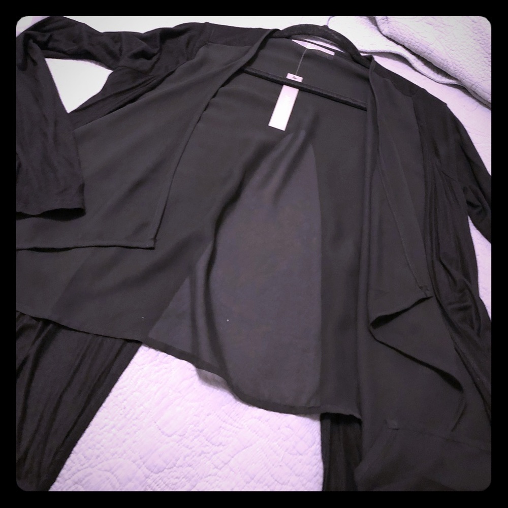 Sheer evening cardigan
